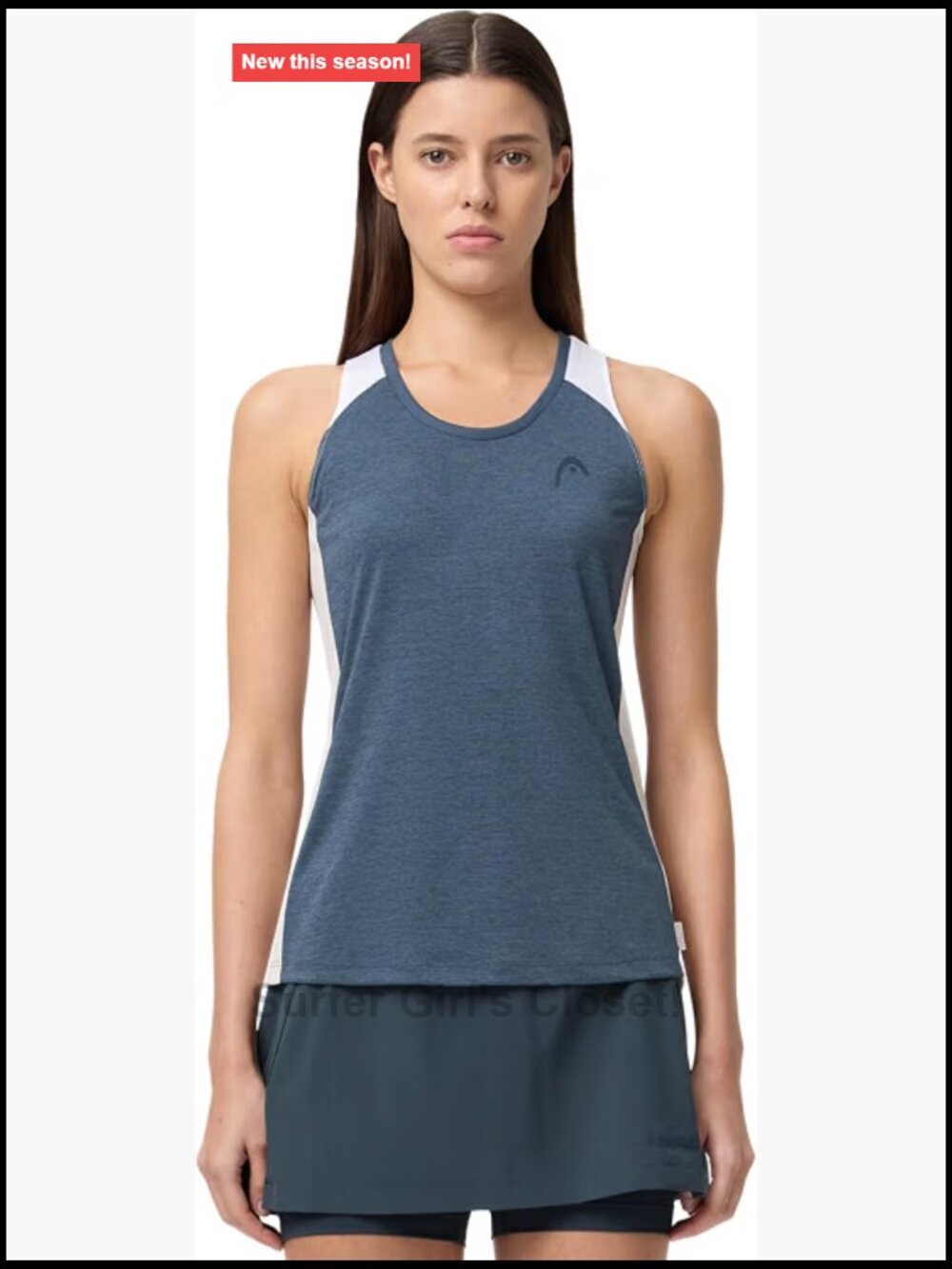 HEAD Women's Play Tech Tank Top Sports Performance Tennis Breathable Mesh